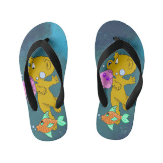 Ferald In The Abyss Kid's Flip Flops
