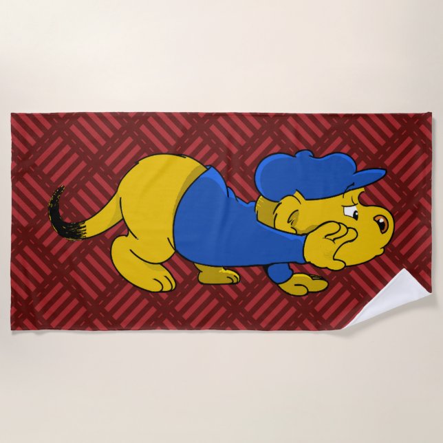 Ferald On The Prowl  Beach Towel (Front)