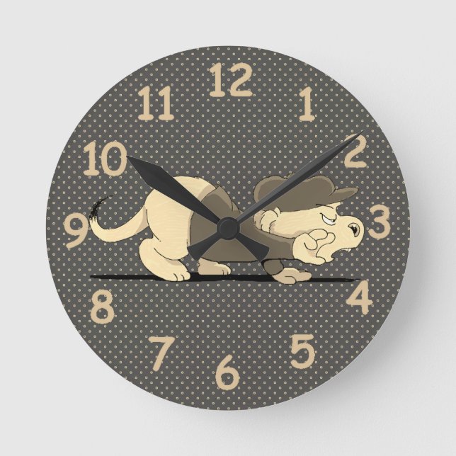 Ferald On The Prowl Round Clock (Front)