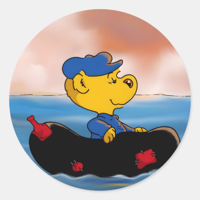 Ferald Picture Book Classic Round Sticker (Front)