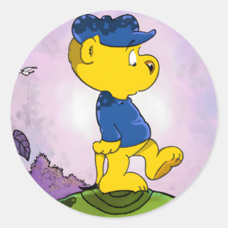 Ferald Picture Book Classic Round Sticker