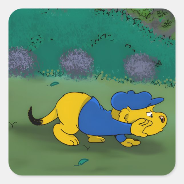 Ferald Picture Book Square Sticker (Front)