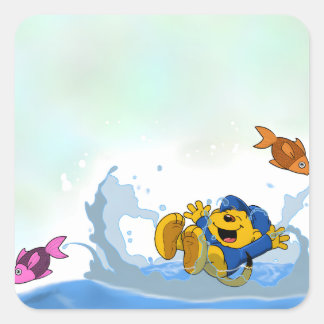 Ferald Picture Book Square Sticker