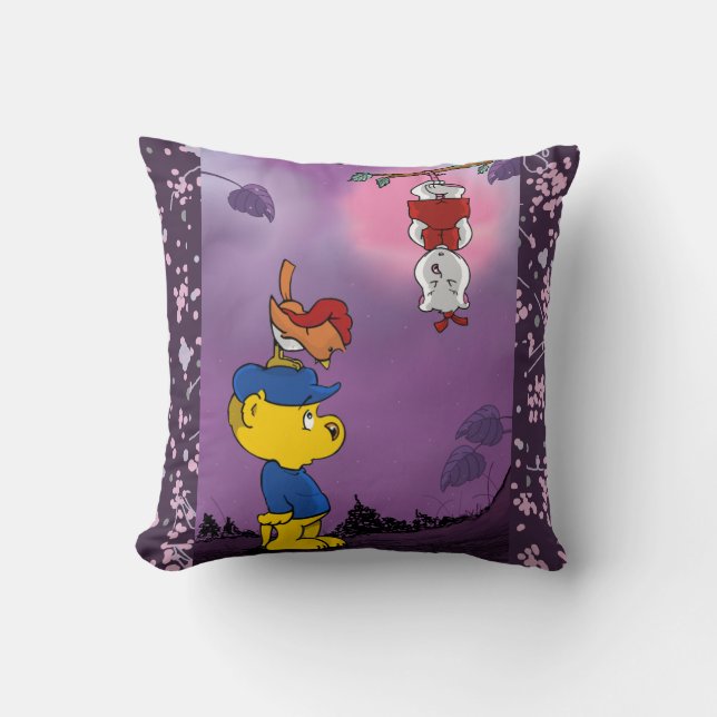 Ferald Picture Book Throw Pillow (Front)