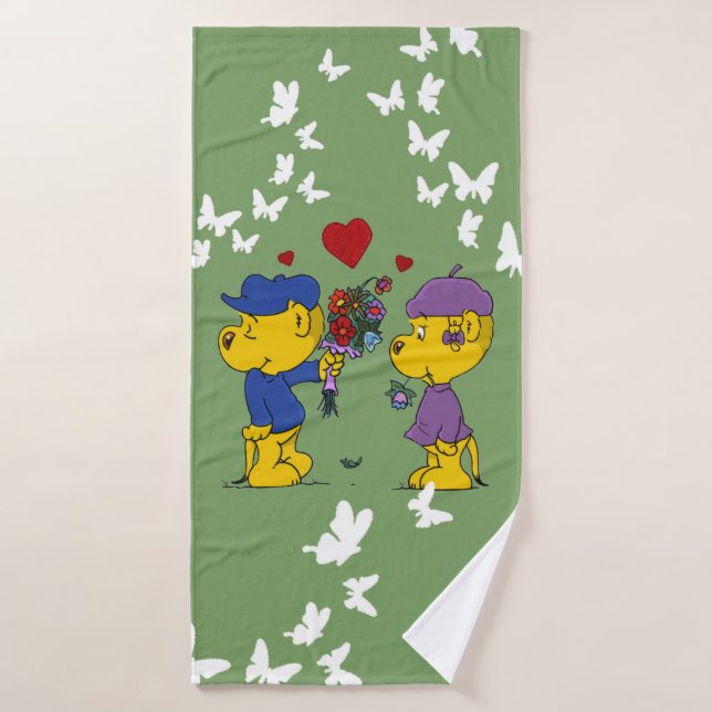 Ferald & Sahsha Ferret Bath Towel Set (Bath Towel)