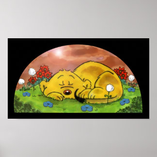 Ferald Sleeping By The Sunflowers Poster