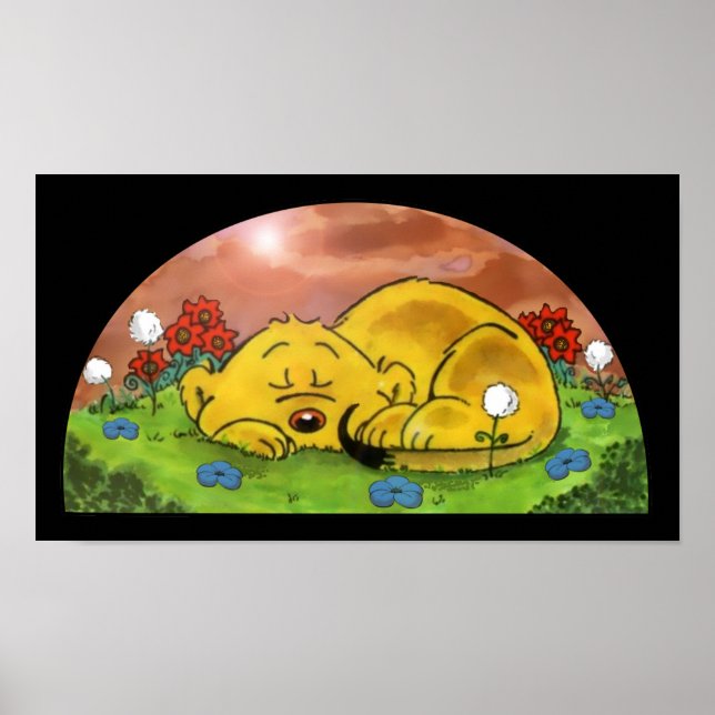Ferald Sleeping By The Sunflowers Poster (Front)