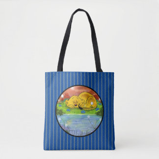 Ferald Sleeping By The Sunflowers Tote Bag