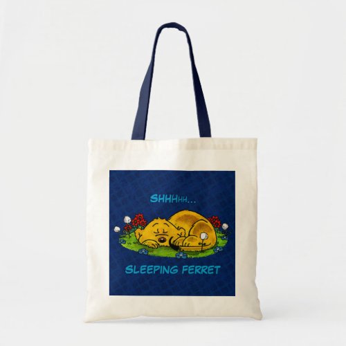 Ferald  Sleeping Ferret Tote Bag