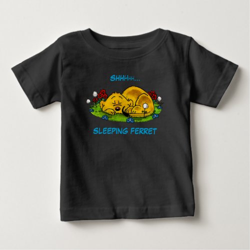 Ferald  Sleeping Ferret Tote Bag Baby T_Shirt
