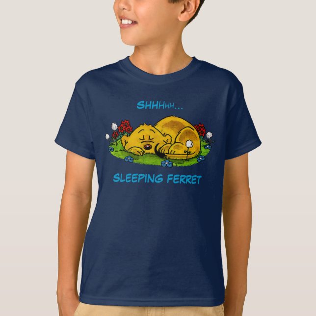 Ferald | Sleeping Ferret Tote Bag T-Shirt (Front)