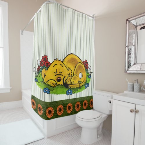 Ferald Sleeping Shower Curtain