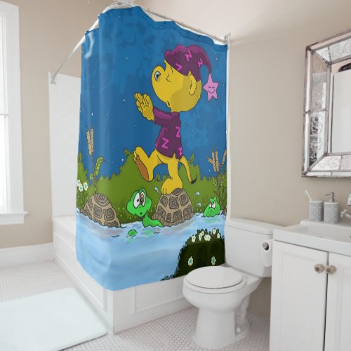 Ferald Sleepwalking Shower Curtain