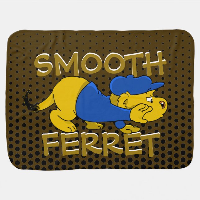 Ferald | Smooth Ferret  Baby Blanket (Horizontal)