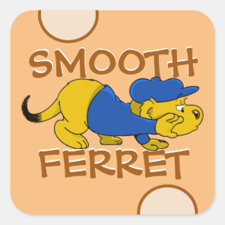 Ferald | Smooth Ferret Square Sticker