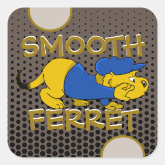 Ferald | Smooth Ferret Square Sticker