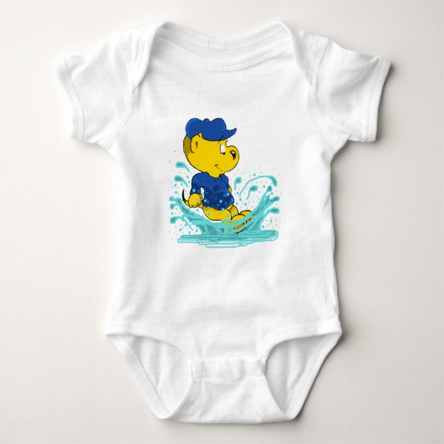Ferald Splashing Around Baby Bodysuit (Front)