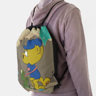 Ferald & The Baby Lizard Drawstring Bag