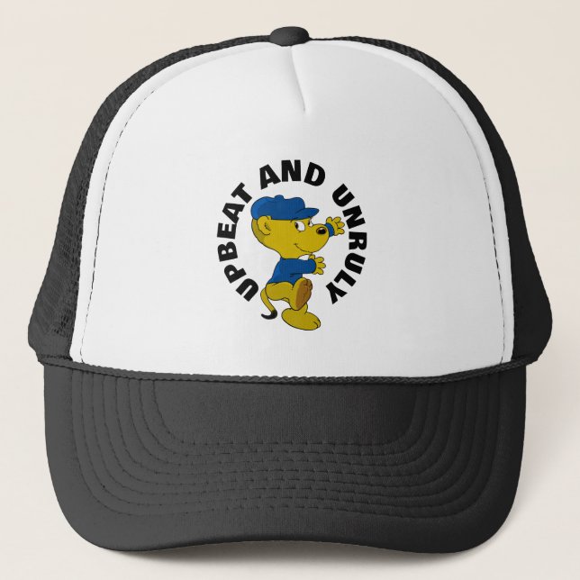 Ferald: Upbeat And Unruly Trucker Hat (Front)