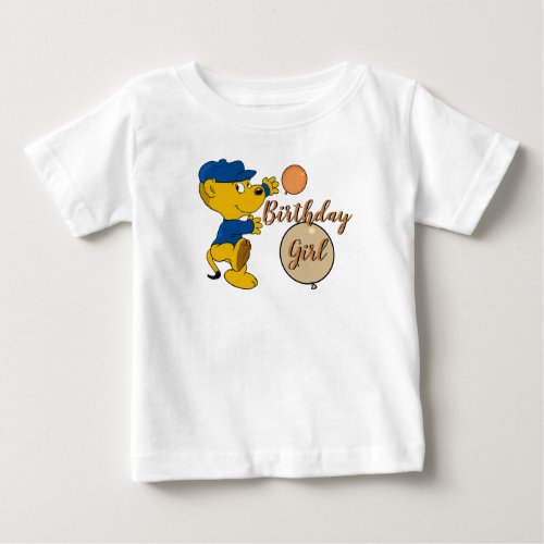 Ferald  Upbeat Birthday Girl Baby T_Shirt