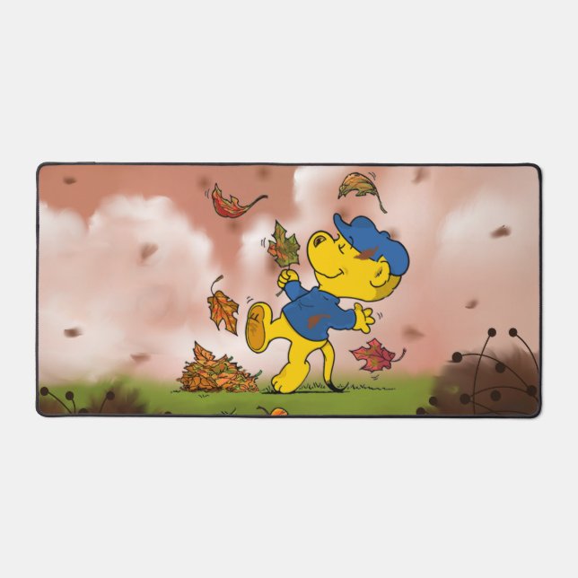 Ferald's Autumn Leaves Kids Desk Mat (Front)