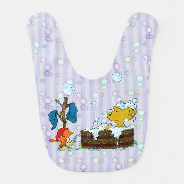 Ferald's Bubble Bath Baby Bib (Front)