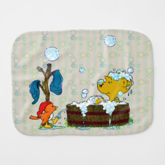 Ferald's Bubble Bath  Baby Burp Cloth