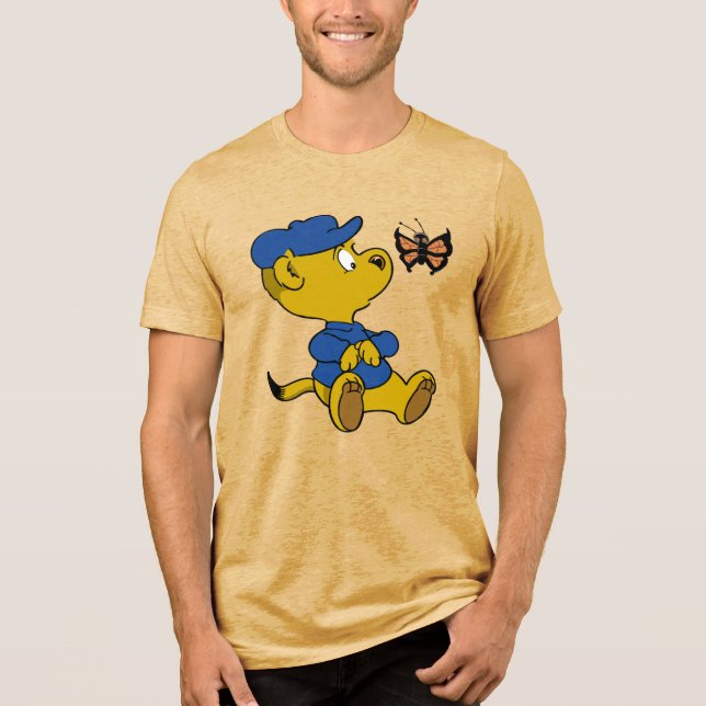 Ferald's Butterfly Orange Tri-Blend Shirt (Front)