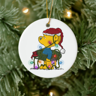 Ferald's Hula Wreath | Christmas Ceramic Ornament