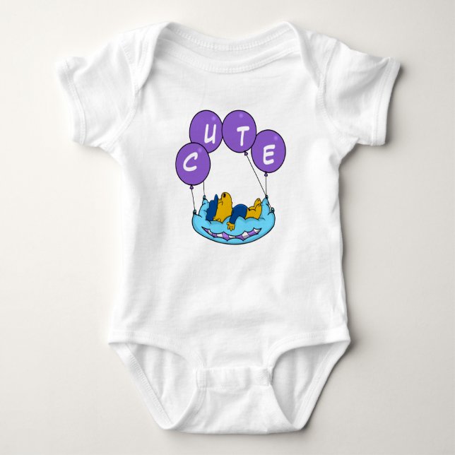 Ferald's Pillow Balloons  Baby Bodysuit (Front)