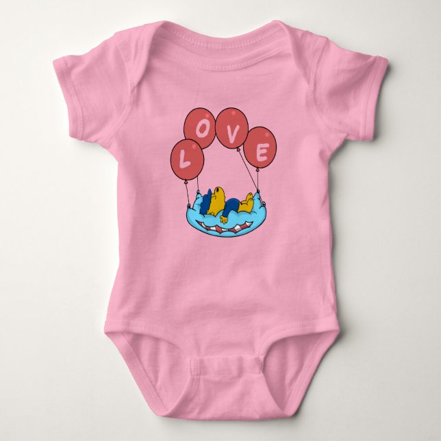 Ferald's Pillow Balloons  Baby Bodysuit (Front)