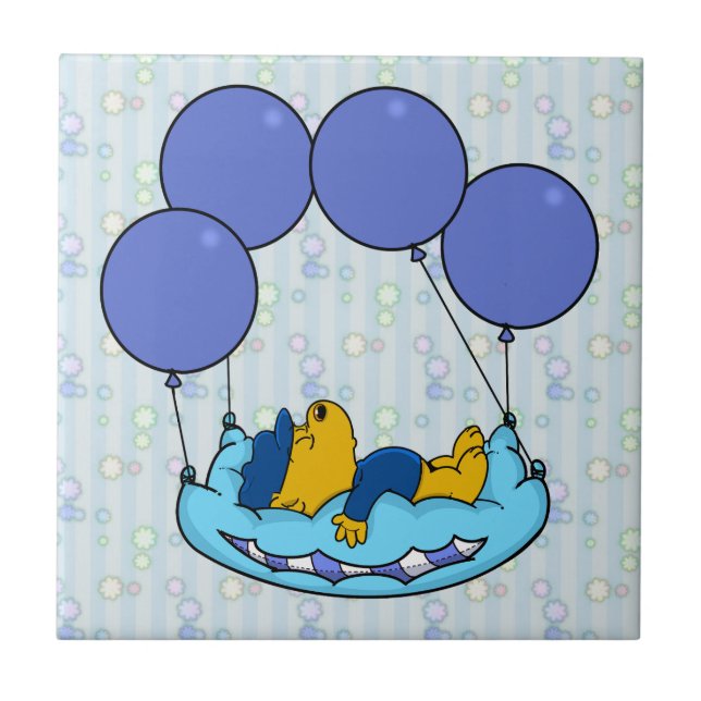 Ferald's Pillow Balloons Ceramic Tile (Front)