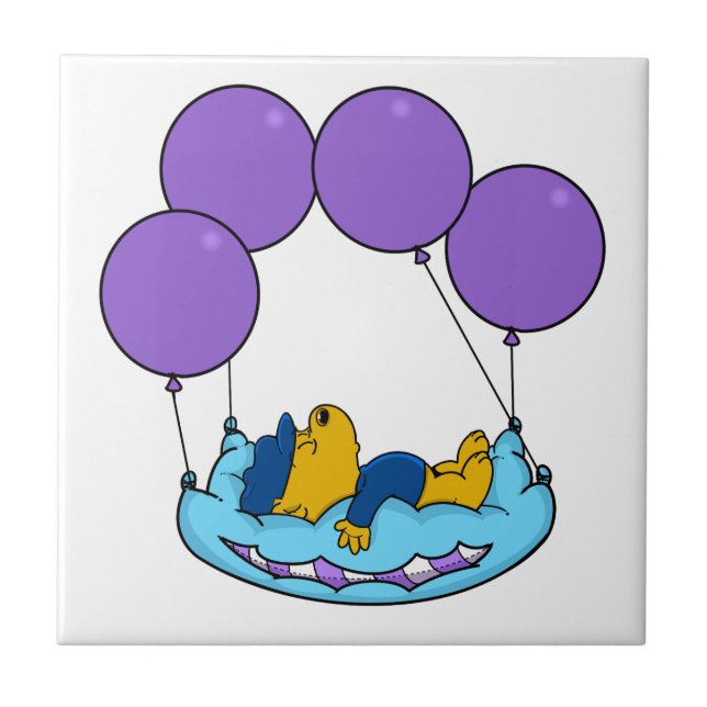 Ferald's Pillow Balloons Ceramic Tile (Front)