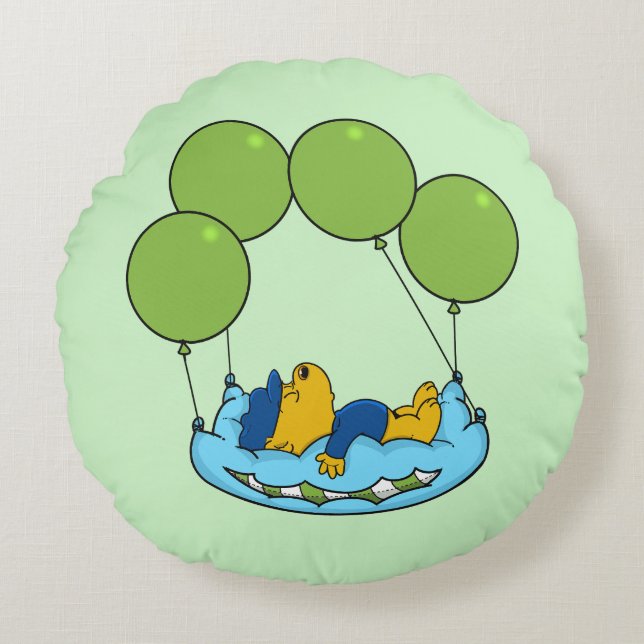 Ferald's Pillow Balloons Round Pillow (Front)