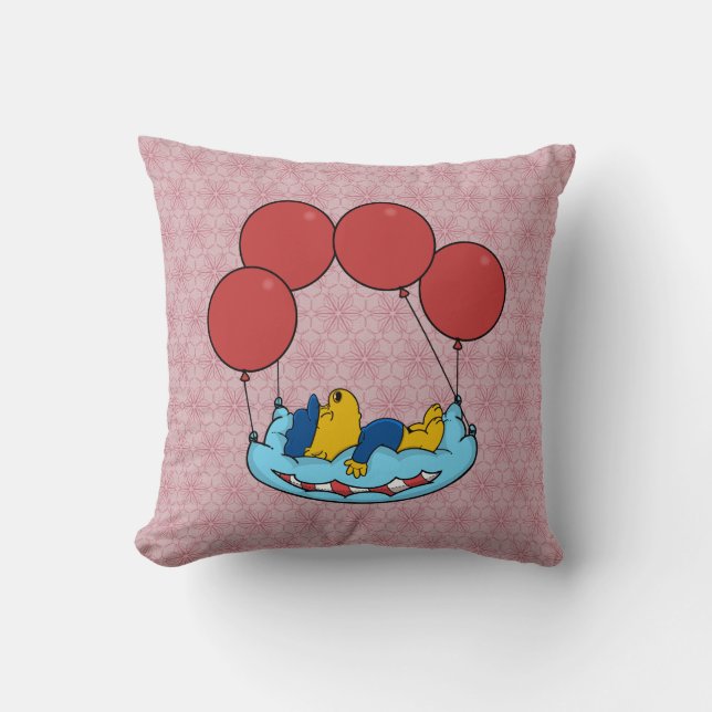 Ferald's Pillow Balloons Throw Pillow (Front)