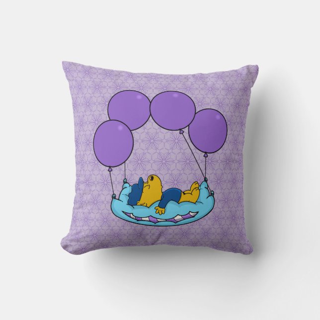 Ferald's Pillow Balloons Throw Pillow (Front)