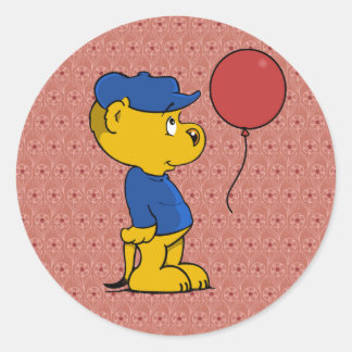 Ferald's Red Balloon Classic Round Sticker