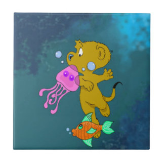 Ferald's Swim Ceramic Tile