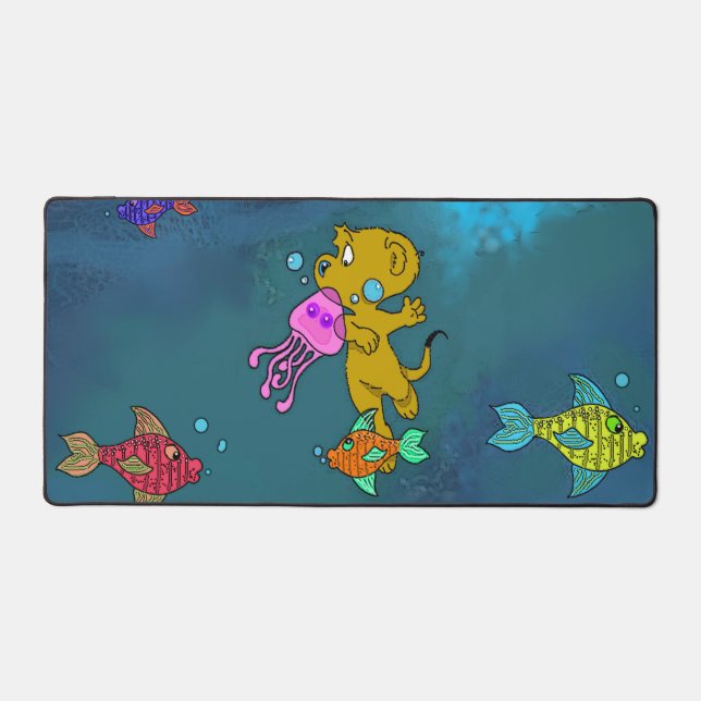 Ferald's Swim Kids Desk Mat (Front)