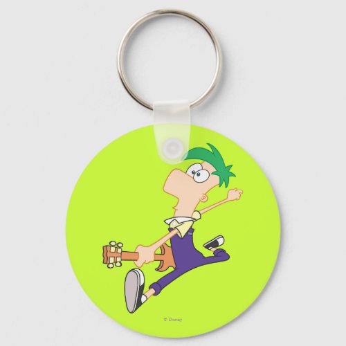 Ferb Rocking Out with Guitar Keychain