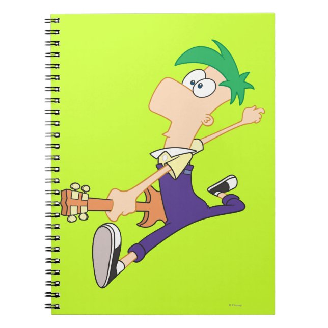 Ferb Rocking Out with Guitar Notebook (Front)