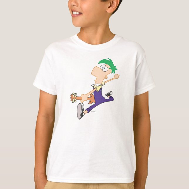 Ferb Rocking Out with Guitar T-Shirt (Front)