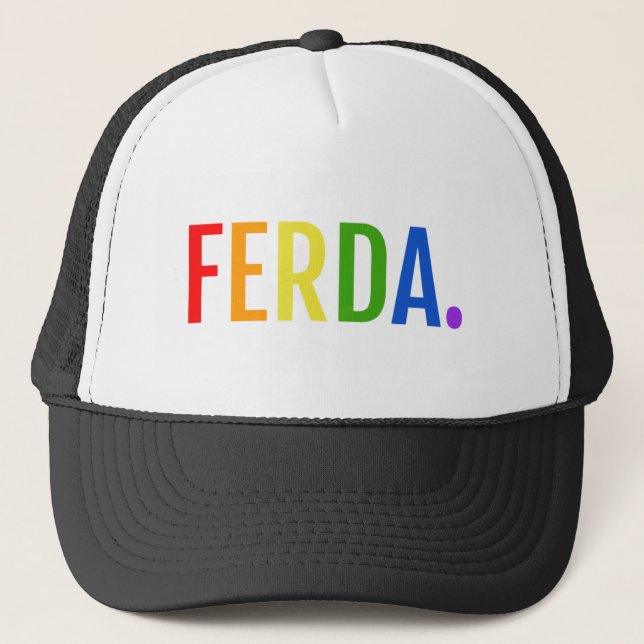 FERDA hockey letterkenny gay design Trucker Hat (Front)