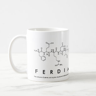 Ferdia peptide name mug