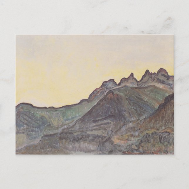 Ferdinand Hodler- Dents du Midi Postcard (Front)