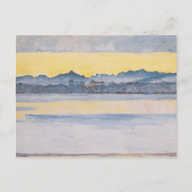 Ferdinand Hodler- Lake Geneva with Mont Blanc Postcard (Front)