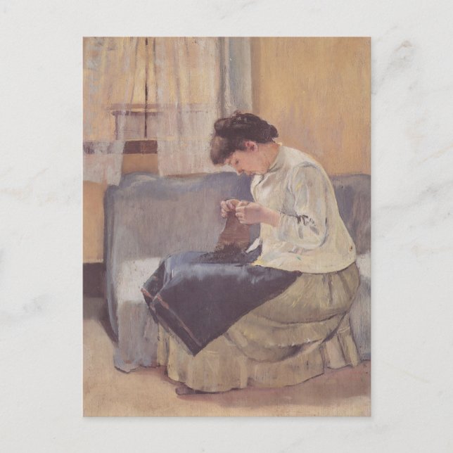 Ferdinand Hodler- Seamstress Postcard (Front)
