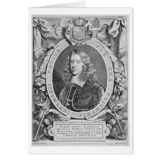 Ferdinand III (1608-57) Archduke of Austria, Holy Cards (Front)