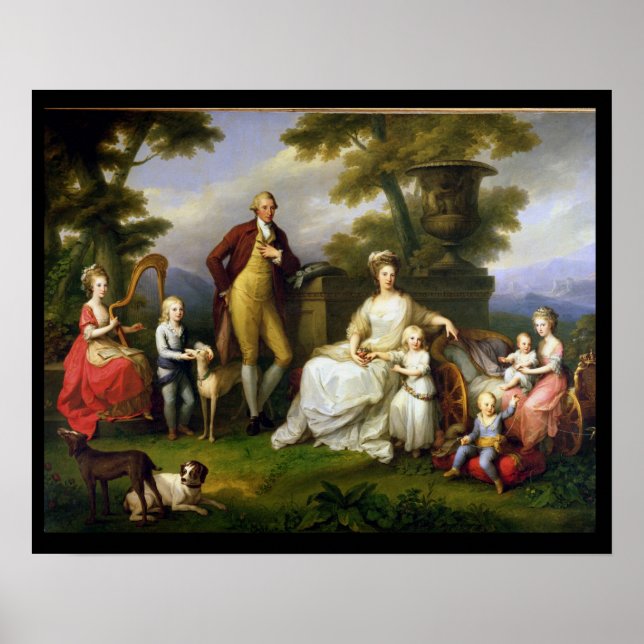 Ferdinand IV  King of Naples, and his Family Poster (Front)