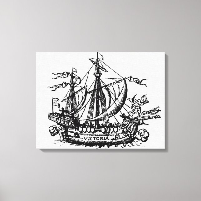 Ferdinand Magellan's boat 'Victoria' Canvas Print (Front)